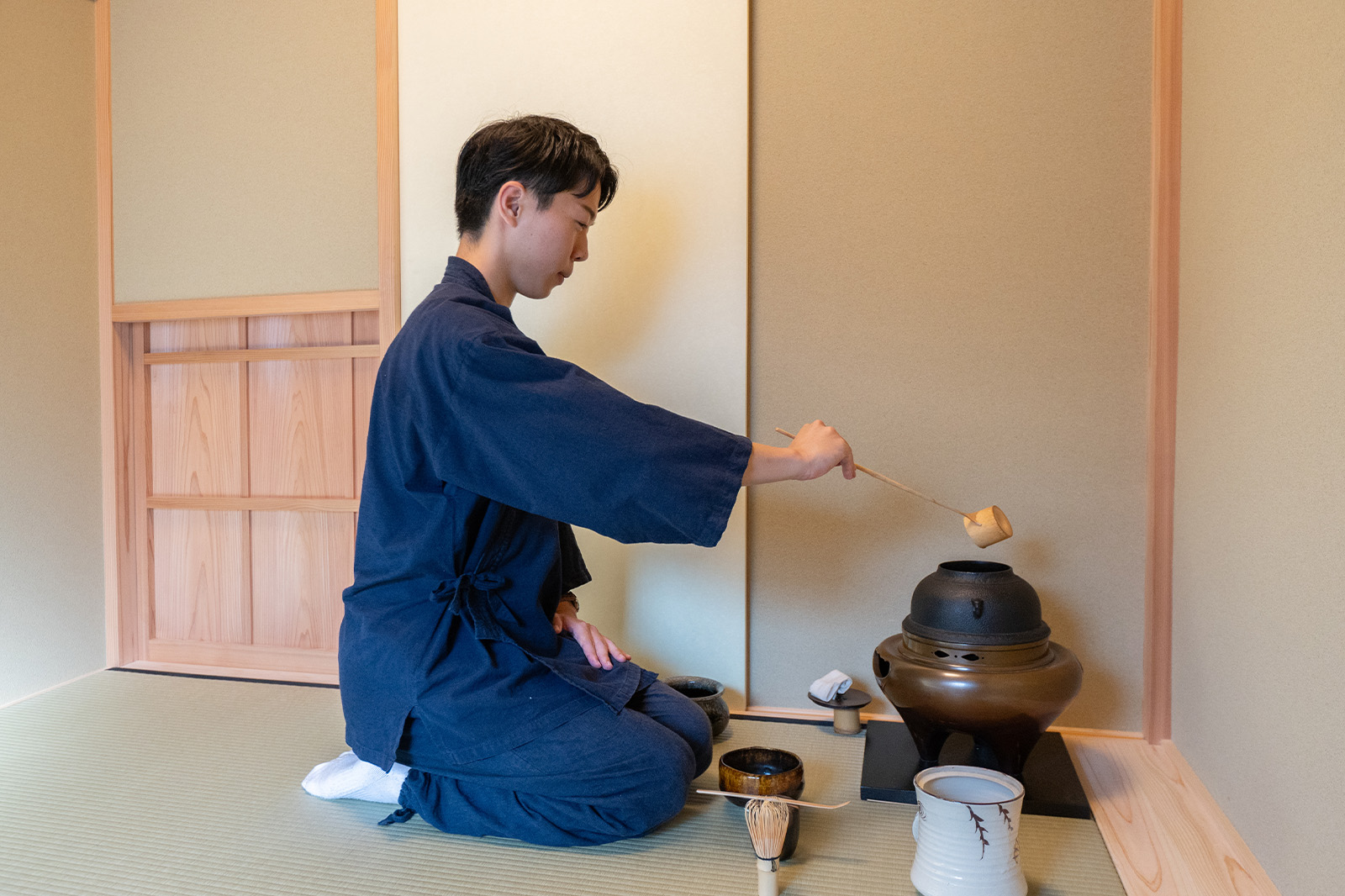 Stone Mortar & Tea Ceremony